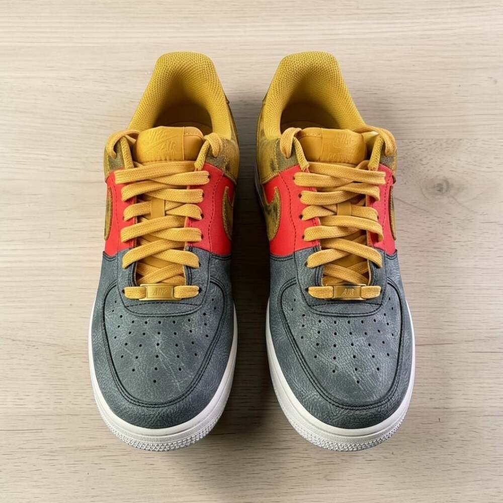 Nike Air Force 1 Low Tie Dye Dark Sulphur Mens 8 No Box